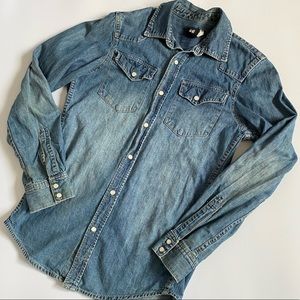 H&M Denim Button Flannel